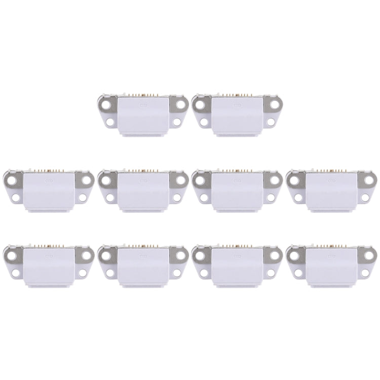 10 PCS Charging Port Connector for iPhone 8 & 8 Plus - Premium Quality (Gold)