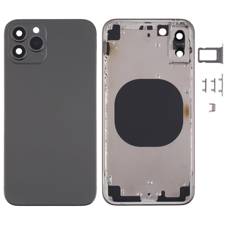 iPhone X Back Cover – Stylish iP13 Pro Design in White, Black, Gold, and Blue