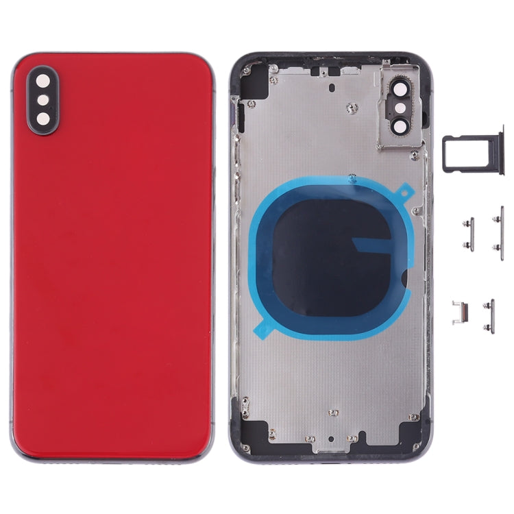Premium Back Housing Cover for iPhone X with SIM Card Tray, Side Keys & Camera Lens Options