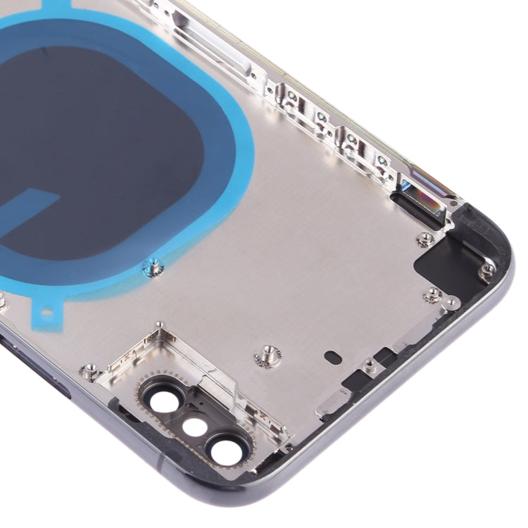 Premium Back Housing Cover for iPhone X with SIM Card Tray, Side Keys & Camera Lens Options