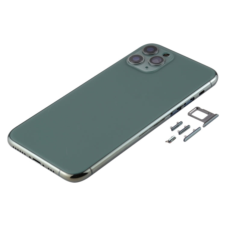 Carcasa trasera para iPhone 11 Pro Max con bandeja SIM, teclas laterales y lente de cámara: repuesto ideal