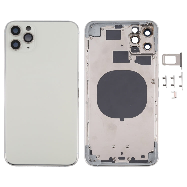 Carcasa trasera para iPhone 11 Pro Max con bandeja SIM, teclas laterales y lente de cámara: repuesto ideal