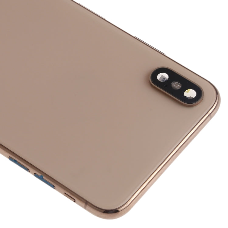Tapa trasera de batería para iPhone XS Max con teclas laterales, altavoz, lente de cámara, puerto de carga, botones de encendido y volumen - Tapa trasera de batería para iPhone XS Max