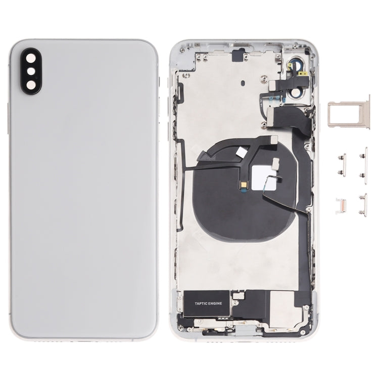Tapa trasera de batería para iPhone XS Max con teclas laterales, altavoz, lente de cámara, puerto de carga, botones de encendido y volumen - Tapa trasera de batería para iPhone XS Max