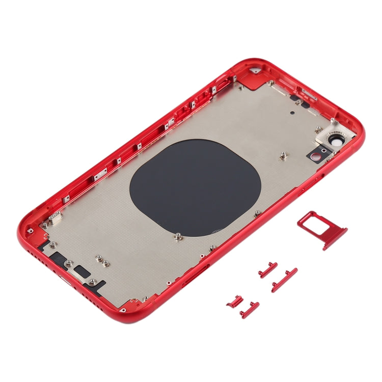 Carcasa trasera para iPhone XR con lente de cámara, bandeja SIM y botones laterales