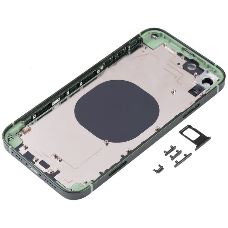 Frosted Green Steel Back Housing for iPhone XR – Imitation iPhone 13 Pro Design, Durable and Sleek