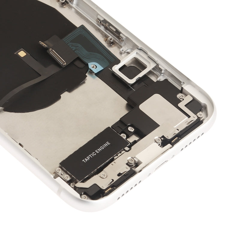 iPhone XR Battery Back Cover Assembly with Buttons, Speaker, Camera Lens, Charging Port, and Wireless Charging Module