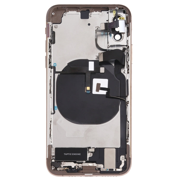 iPhone XS Battery Back Cover Assembly – Includes Side Keys, Speaker, Camera Lens, Charging Port, Wireless Charging & More
