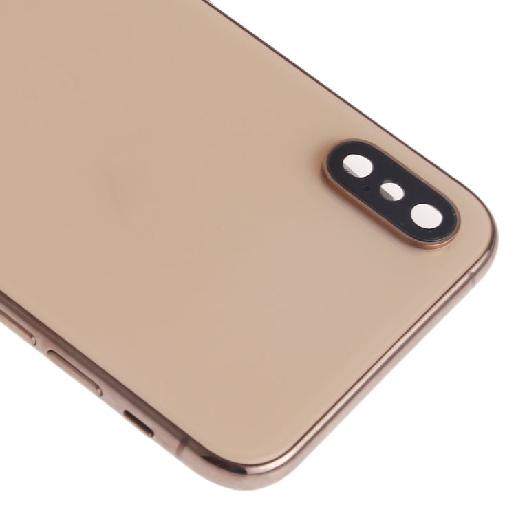 iPhone XS Battery Back Cover Assembly – Includes Side Keys, Speaker, Camera Lens, Charging Port, Wireless Charging & More