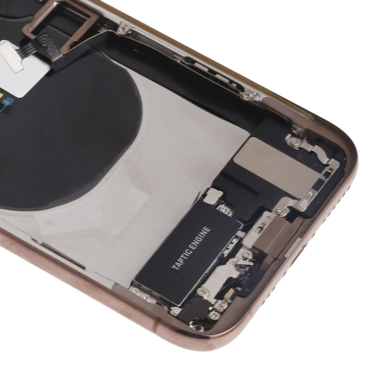 iPhone XS Battery Back Cover Assembly – Includes Side Keys, Speaker, Camera Lens, Charging Port, Wireless Charging & More