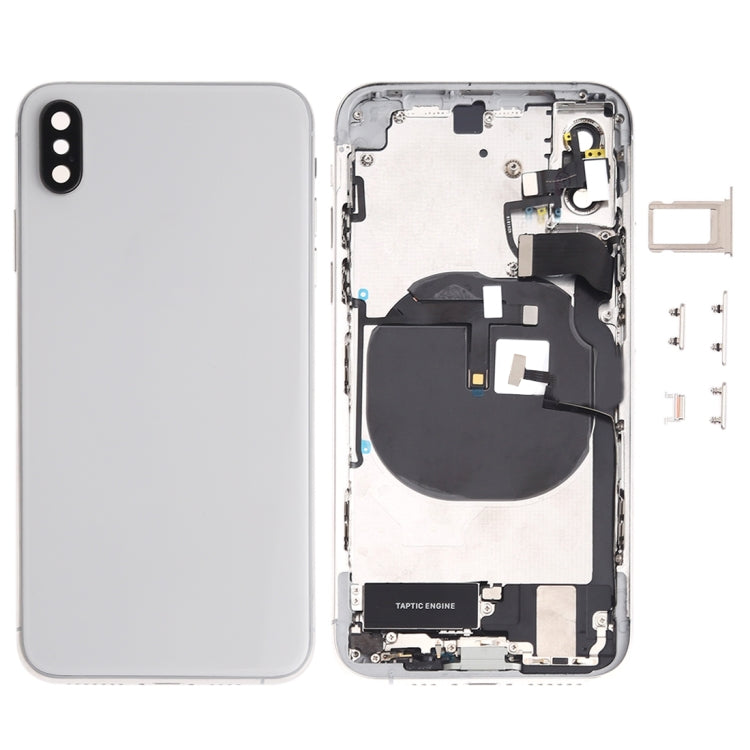 iPhone XS Battery Back Cover Assembly with Side Keys, Speaker, Camera Lens, Charging Port, Wireless Charging & More