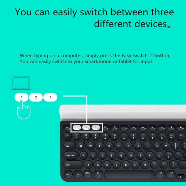 Logitech K780 Multi-device Bluetooth + Unifying Dual Mode Wireless Keyboard with Stand - LYDARZ