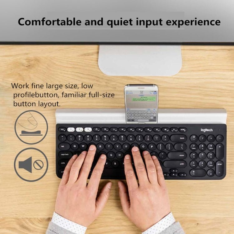 Logitech K780 Multi-device Bluetooth + Unifying Dual Mode Wireless Keyboard with Stand - LYDARZ
