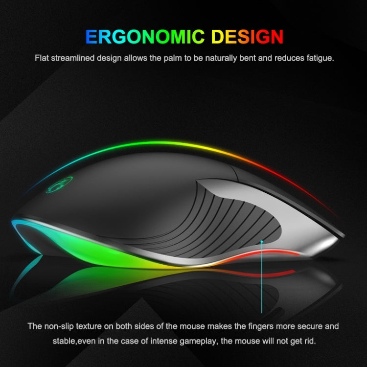 Ratón para juegos iMICE X6 RGB: ratón para juegos RGB colorido con cable de 6 botones