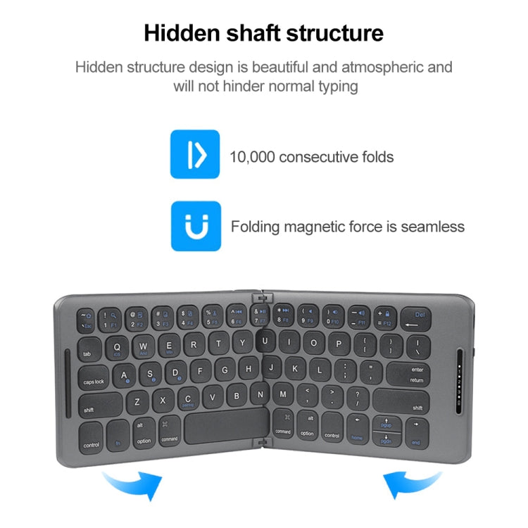 Mini teclado Bluetooth plegable universal - B088 Teclado inalámbrico de tres canales