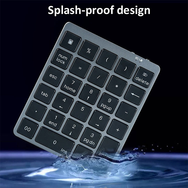 N970 Pro Dual Modes Aluminum Alloy Rechargeable Wireless Bluetooth Numeric Keyboard - LYDARZ