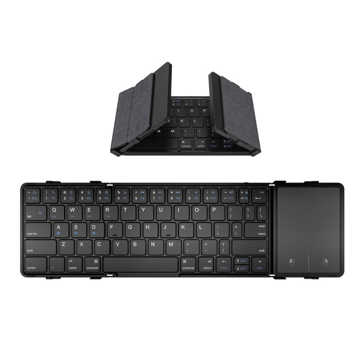 B1053 Leather Portable Tri-Fold Bluetooth Keyboard - LYDARZ