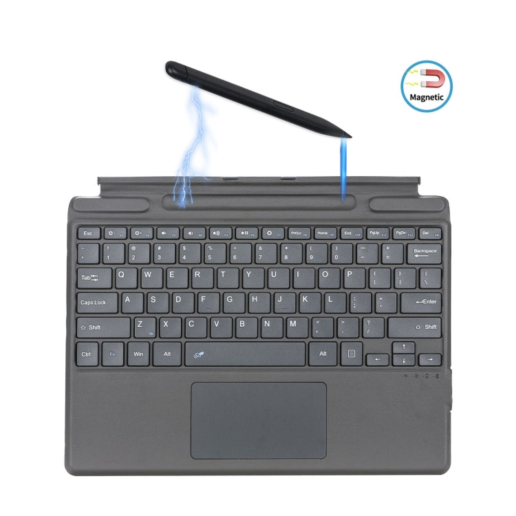 Funda con teclado para Microsoft Surface Pro 8 con Bluetooth, diseño de cuero y ranura para lápiz