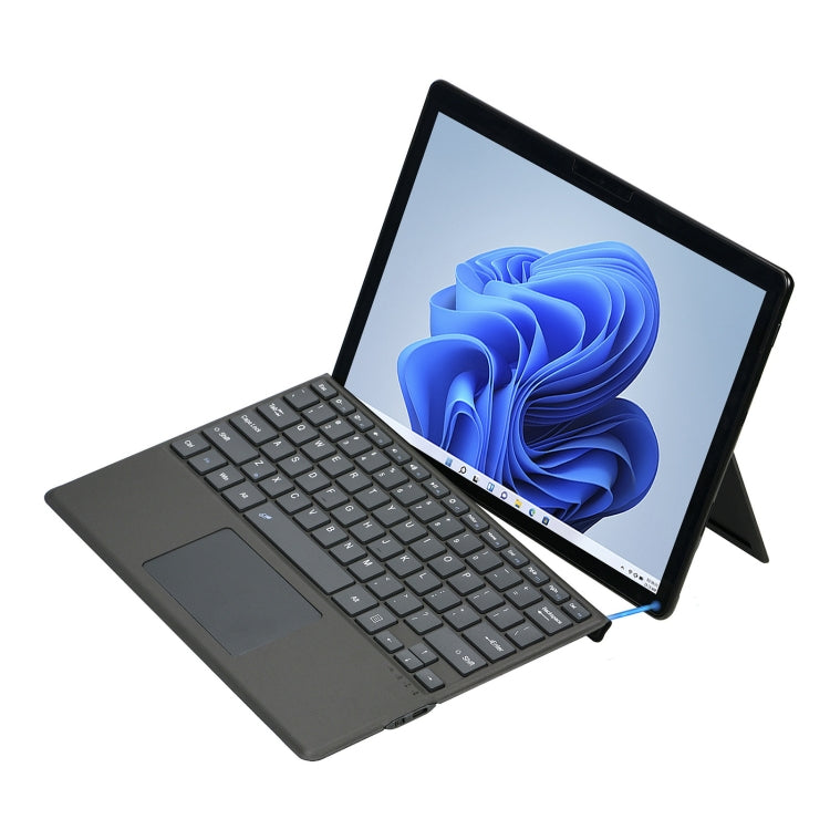 Funda con teclado para Microsoft Surface Pro 8 con Bluetooth, diseño de cuero y ranura para lápiz