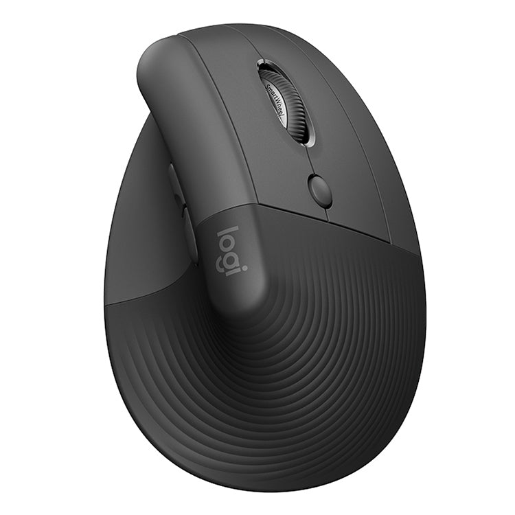 Ratón ergonómico Logitech Lift: modo dual inalámbrico Bluetooth de 1000 DPI con conectividad de 2,4 GHz