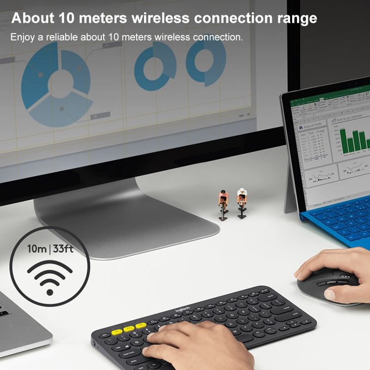 Logitech M720 1000DPI 2.4GHz Wireless Bluetooth Multimode Mouse - LYDARZ