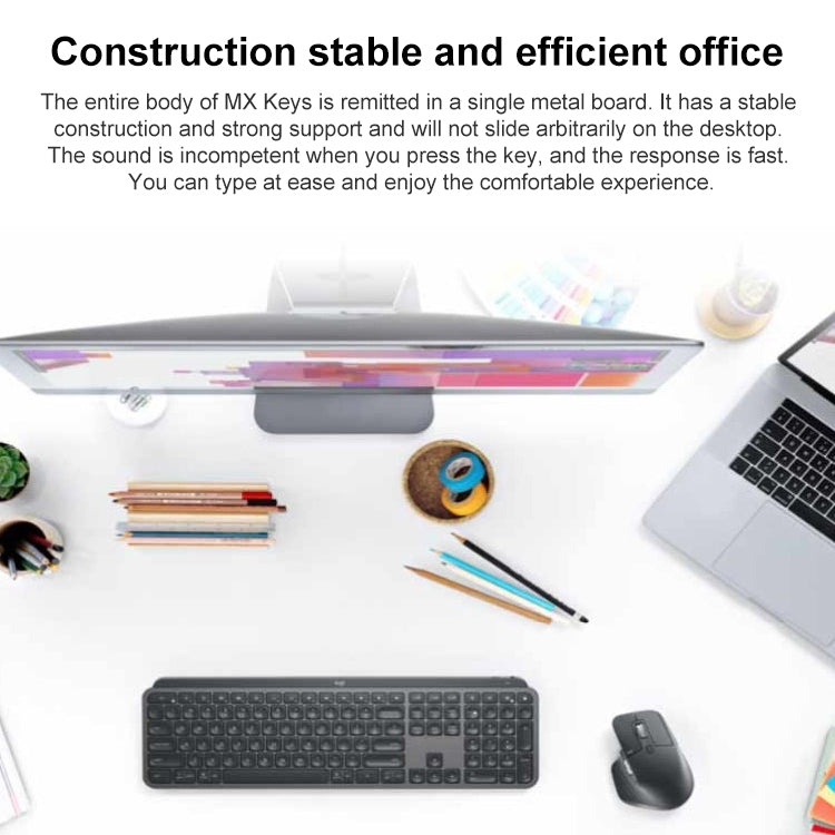 Teclado inalámbrico Logitech MX Keys para escribir sin esfuerzo y en silencio