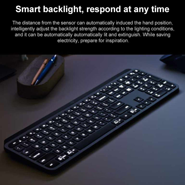 Logitech MX Keys Wireless Bluetooth Silent Keyboard - LYDARZ
