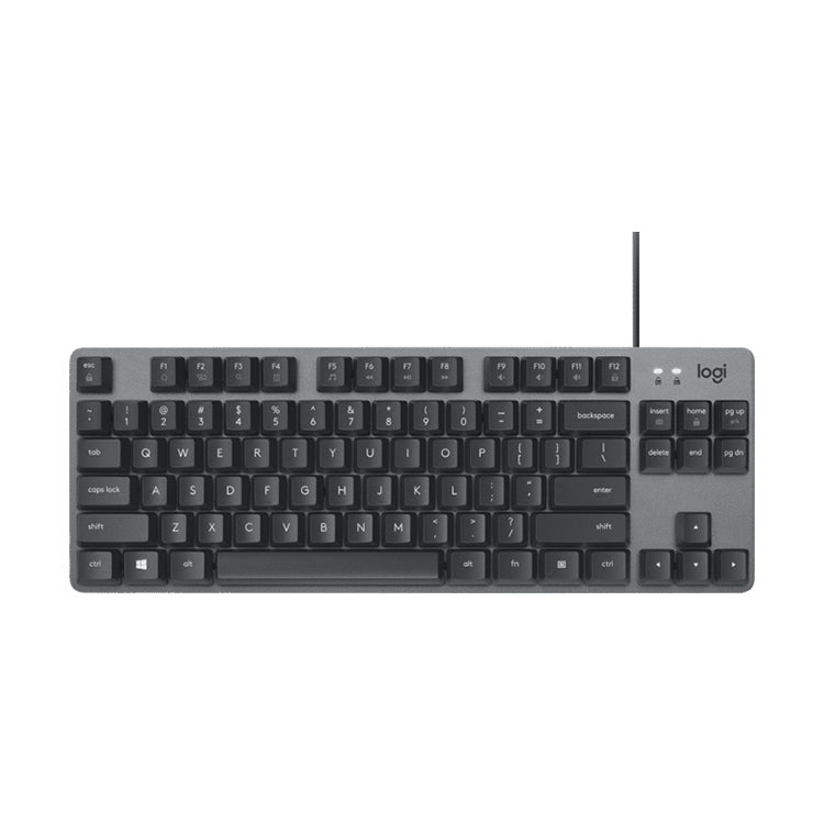 Miniteclado mecánico Logitech K835 con eje verde - Rendimiento con cable