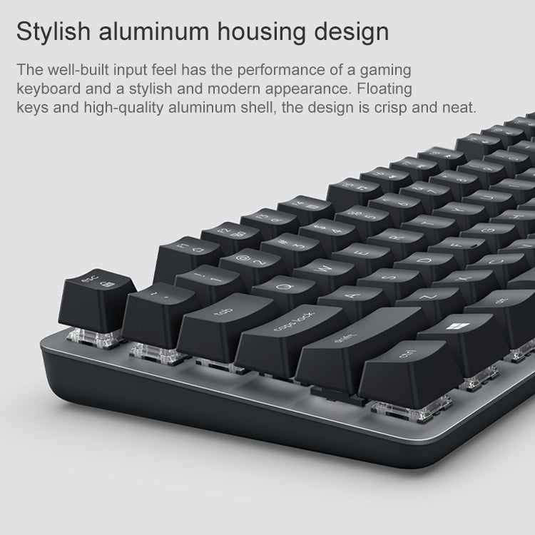 Miniteclado mecánico Logitech K835 con eje verde - Rendimiento con cable