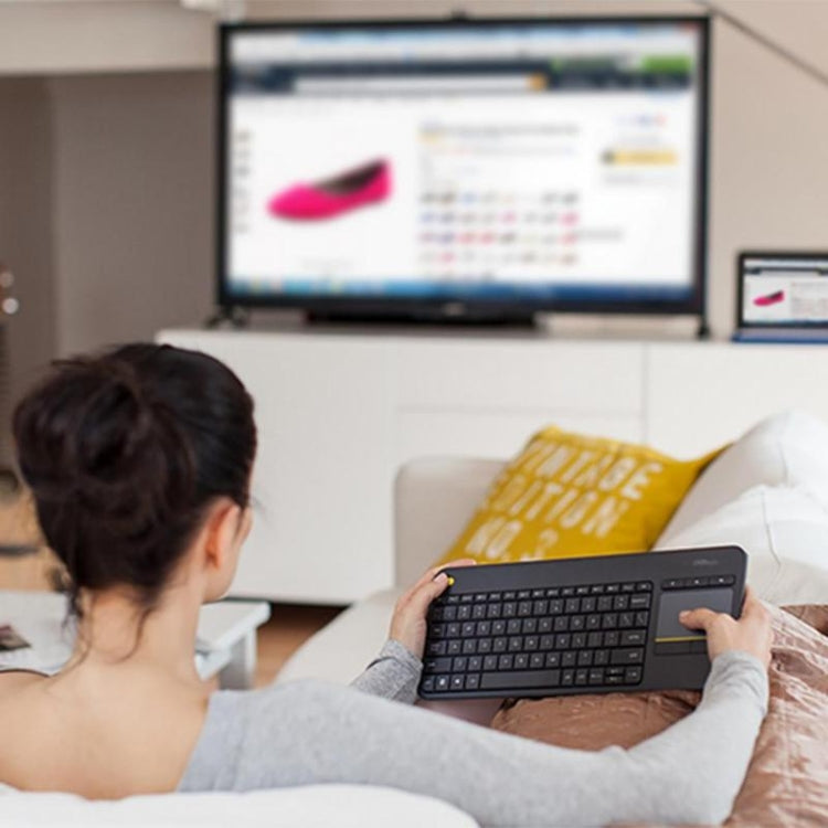 Teclado inalámbrico Logitech K400 Plus con control táctil de 2,4 GHz