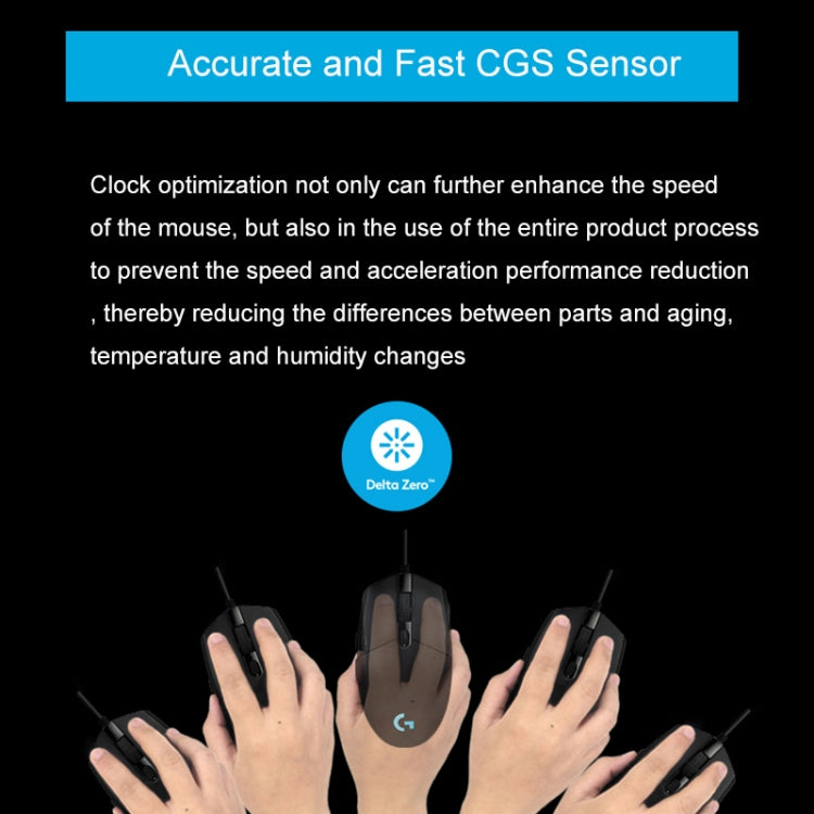 Logitech G102 6-keys RGB Glowing Five-speed Adjustable Wired Optical Gaming Mouse - LYDARZ