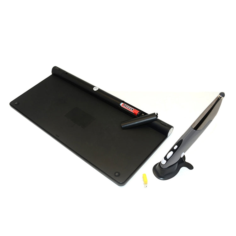 KM-909 2.4GHz Smart Stylus Pen Wireless Optical Mouse + Wireless Keyboard Set, Set White, Set Black - LYDARZ