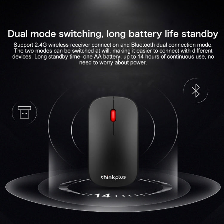Ratón empresarial Bluetooth de Lenovo: ratón inalámbrico portátil Thinkplus para profesionales