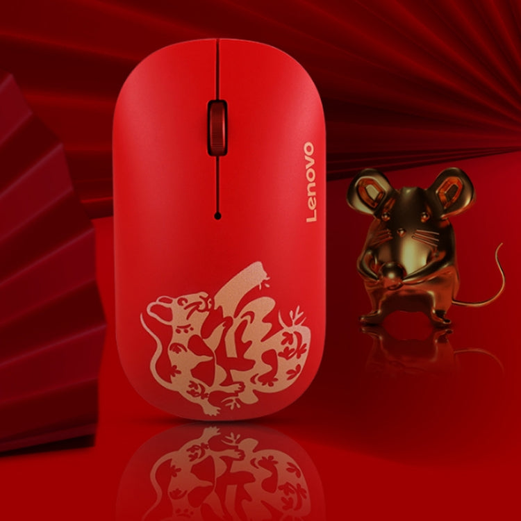 Lenovo Air Handle Lightweight Portable Mute Wireless Mouse, Blessing Mouse Version - LYDARZ