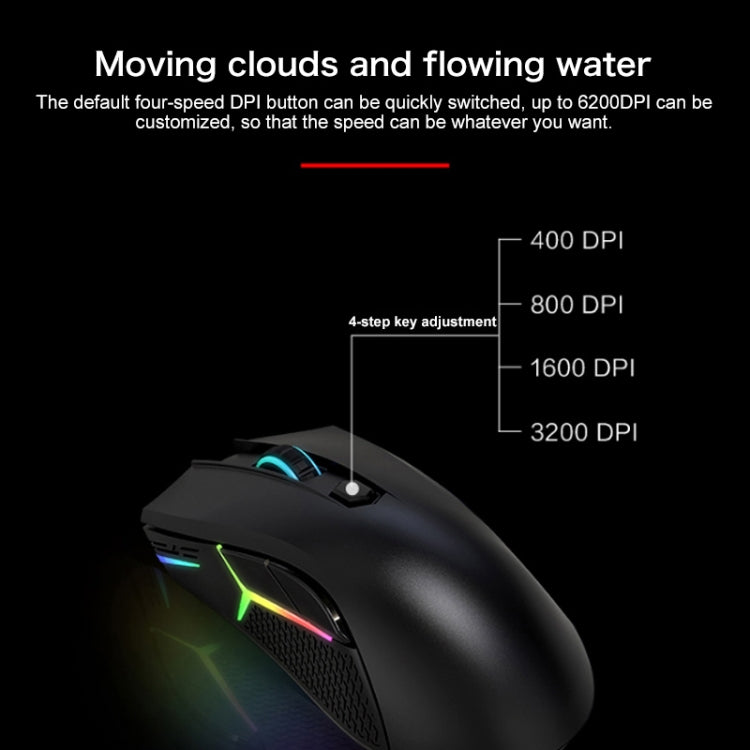 Ratón para juegos Lenovo - Ratón con cable HEADSHOT Gaming Engine