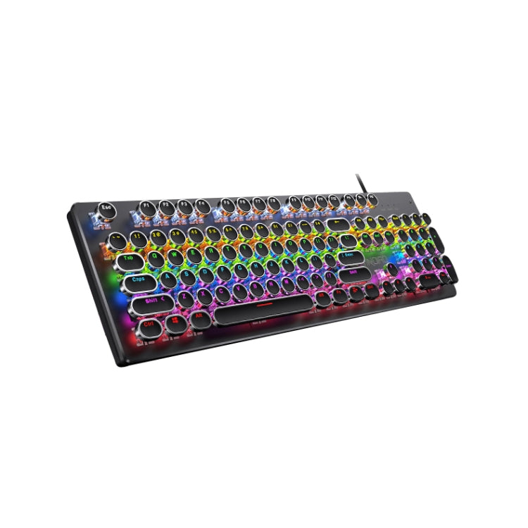 Teclado para juegos con galvanoplastia YINDIAO - Teclado mecánico con cable USB y luz punk mixta