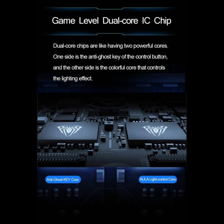 AULA F2088 108 Keys Mixed Light Mechanical Blue Switch Wired USB Gaming Keyboard with Metal Button - LYDARZ