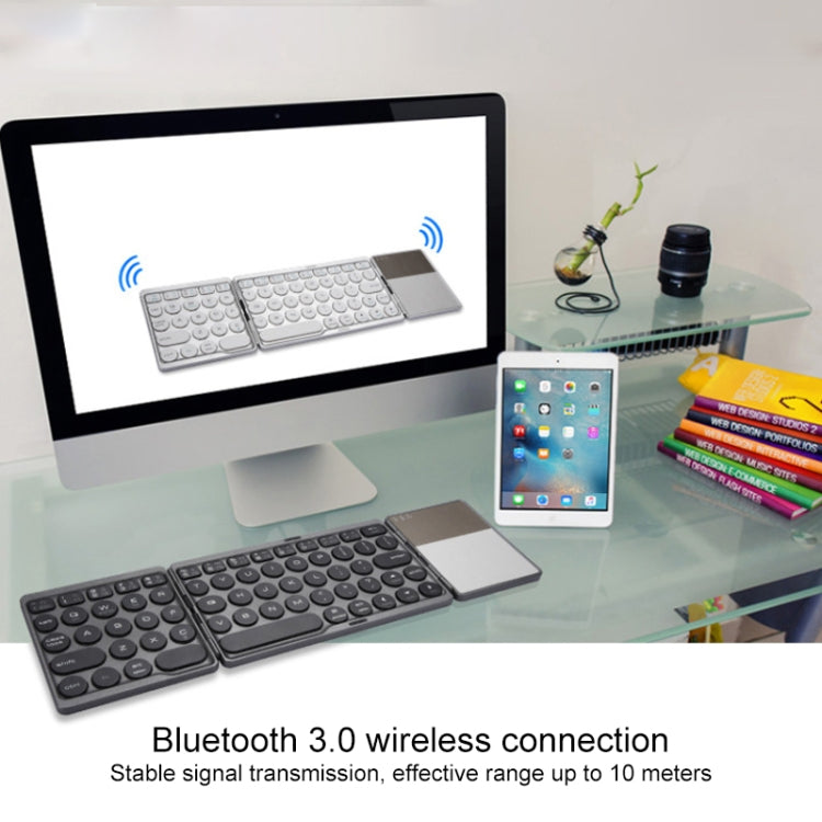 Teclado inalámbrico Bluetooth GK408 con panel táctil para Android, iOS y Windows