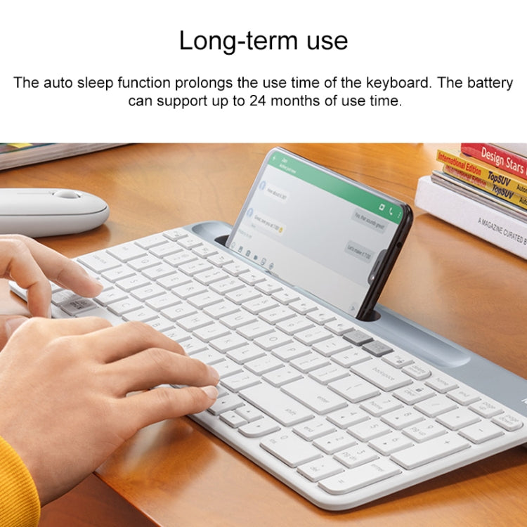 Logitech K580 Dual Modes Thin and Light Multi-device Wireless Keyboard with Phone Holder - LYDARZ