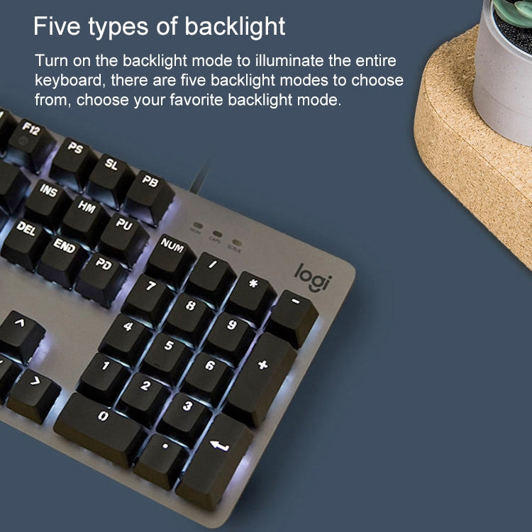 Teclado mecánico Logitech K845 CHERRY Blue Switch con cable y retroiluminación