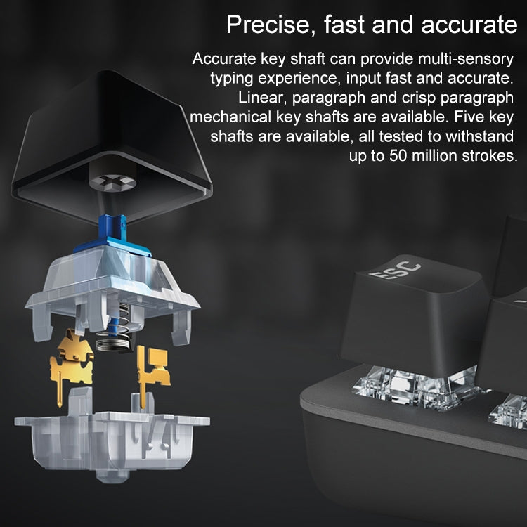 Logitech K845 Mechanical Keyboard CHERRY Blue Switch Wired Backlit - LYDARZ