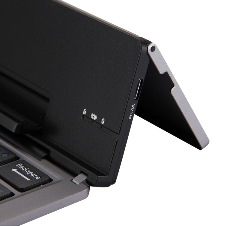 F18 Ultra-Slim Bluetooth Wireless Keyboard - Rechargeable Foldable 58 Keys with Holder