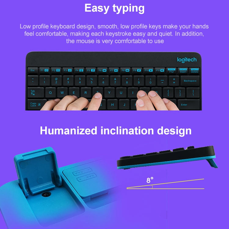 Conjunto de teclado y ratón inalámbricos Logitech MK245 para una productividad sin interrupciones