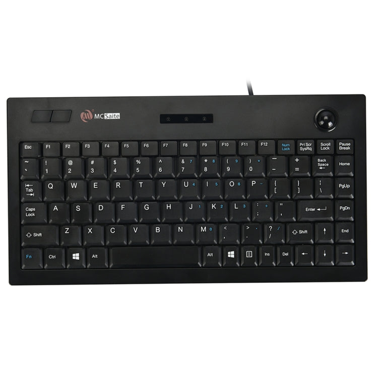 Teclado MC Saite MC-9712: teclado multimedia con cable de 88 teclas y trackball para Windows