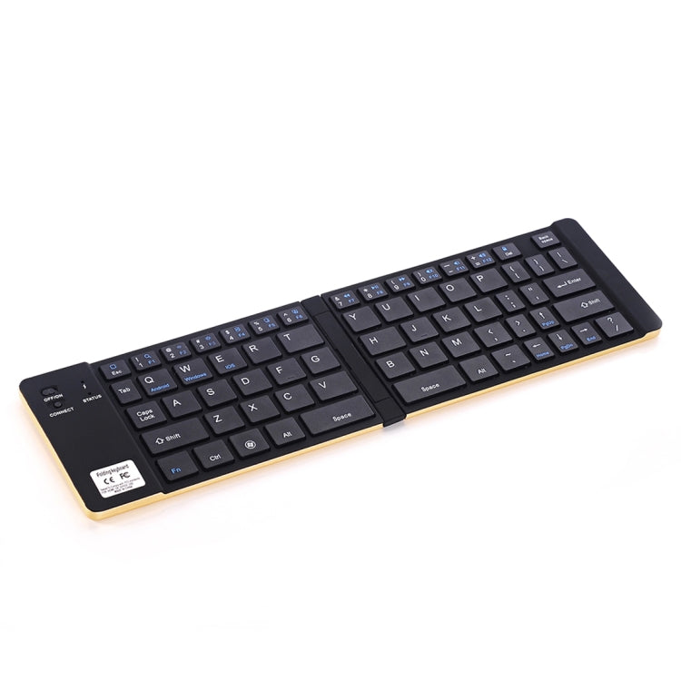 GK228 Ultra-thin Foldable Bluetooth V3.0 Keyboard, Built-in Holder, Support Android / iOS / Windows System - LYDARZ