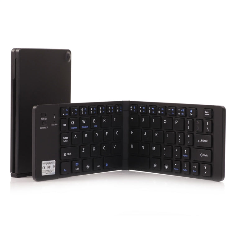 GK228 Ultra-thin Foldable Bluetooth V3.0 Keyboard, Built-in Holder, Support Android / iOS / Windows System - LYDARZ