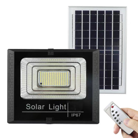 30W 170 LEDs IP67 Waterproof Solar Power Flood Light with Remote Control, 30W - LYDARZ