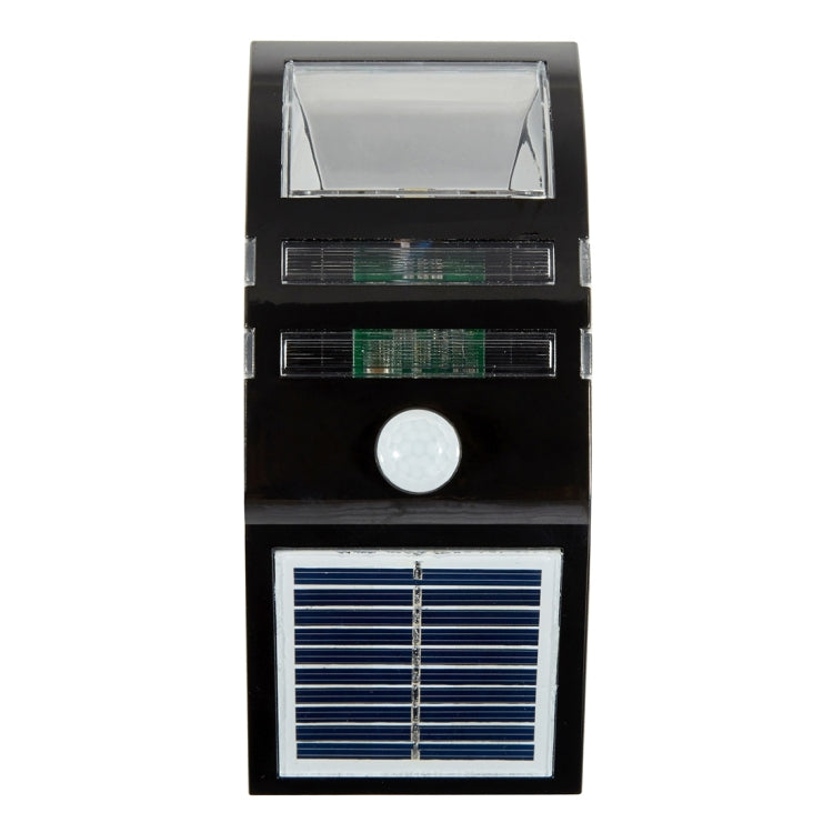 Lámpara solar de pared para exteriores de 80 LM, 6000-6500 K, con panel solar de 5 V y 0,5 W y luz blanca de 0,2 W.