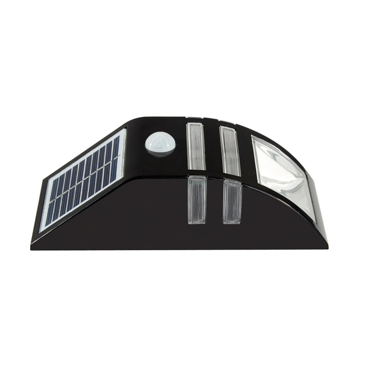 Lámpara solar de pared para exteriores de 80 LM, 6000-6500 K, con panel solar de 5 V y 0,5 W y luz blanca de 0,2 W.