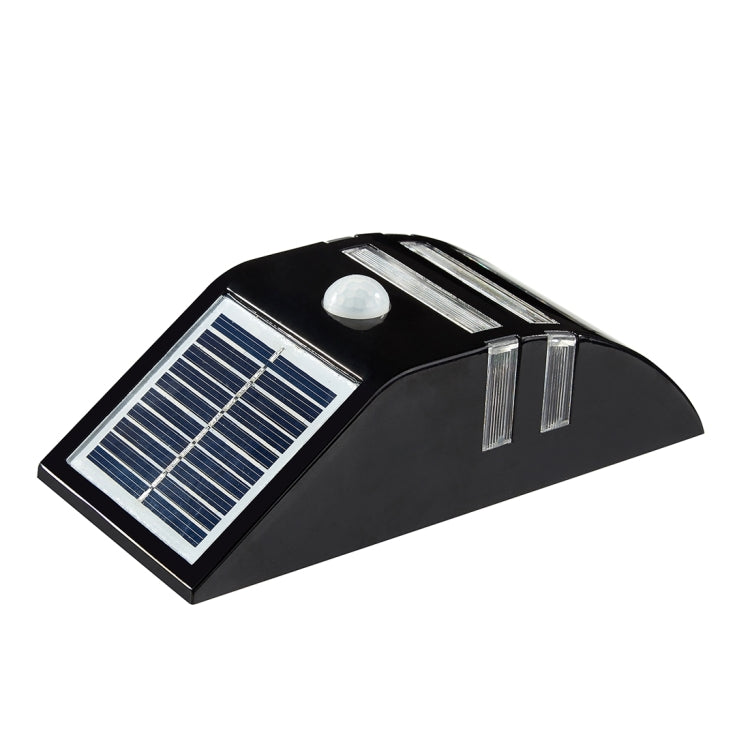 Lámpara solar de pared para exteriores de 80 LM, 6000-6500 K, con panel solar de 5 V y 0,5 W y luz blanca de 0,2 W.